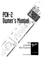 Fender PCN-2 - Owners Manual 